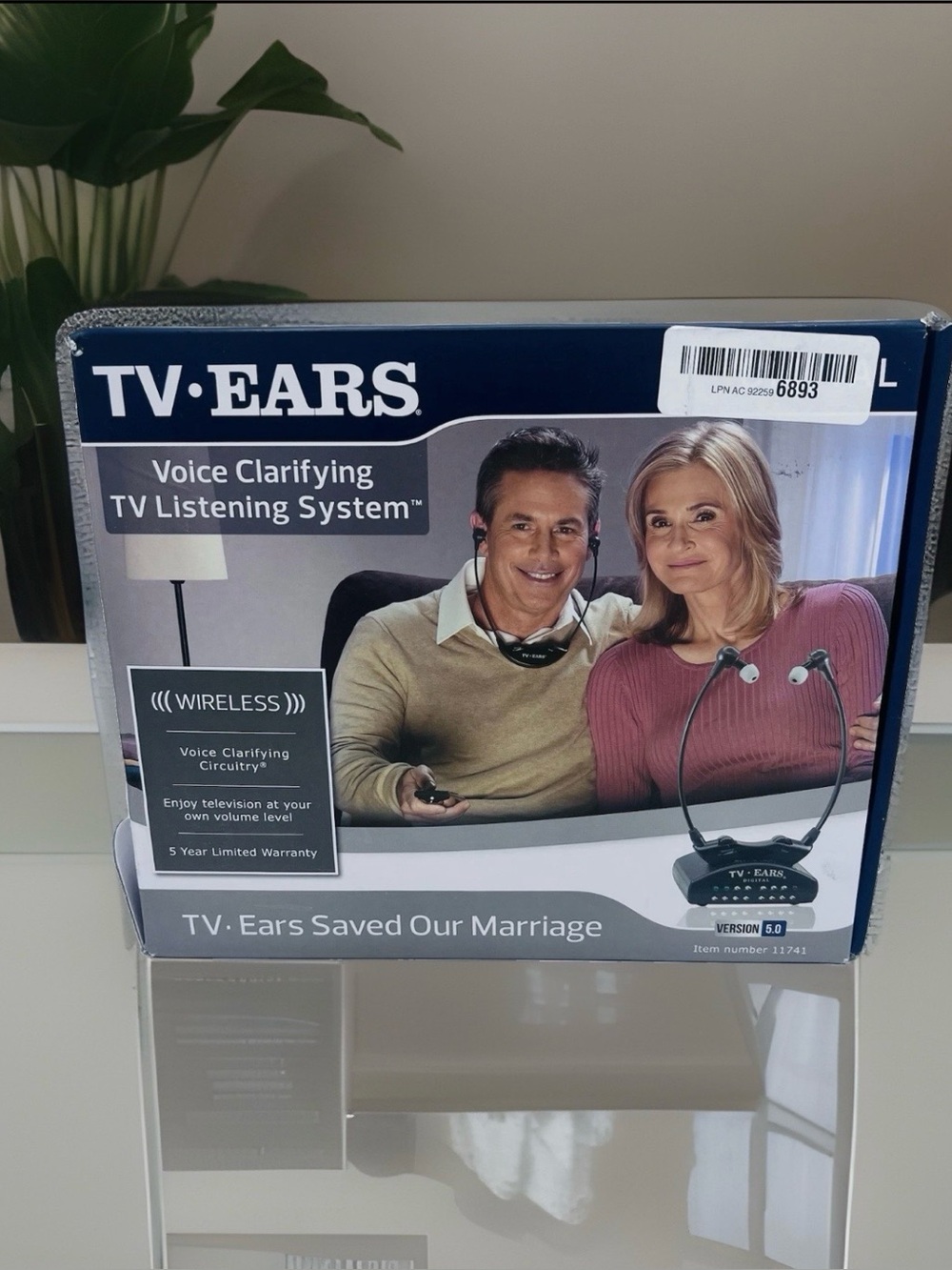 TV Ears Original 5.0 Wireless Listening System (Missing RCA Cable & Manual)